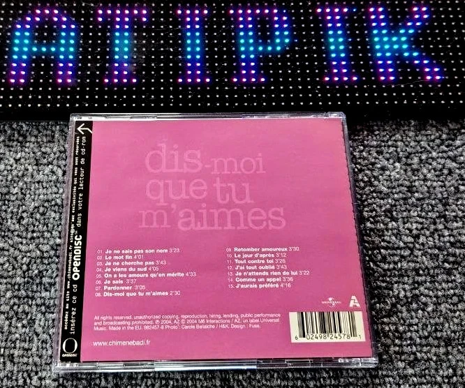 🎧 Chimène Badi - Vertel Me Dat Je Van Me Houdt - CD Album 2004 Pépite Pop Soul🎁 – photo 2